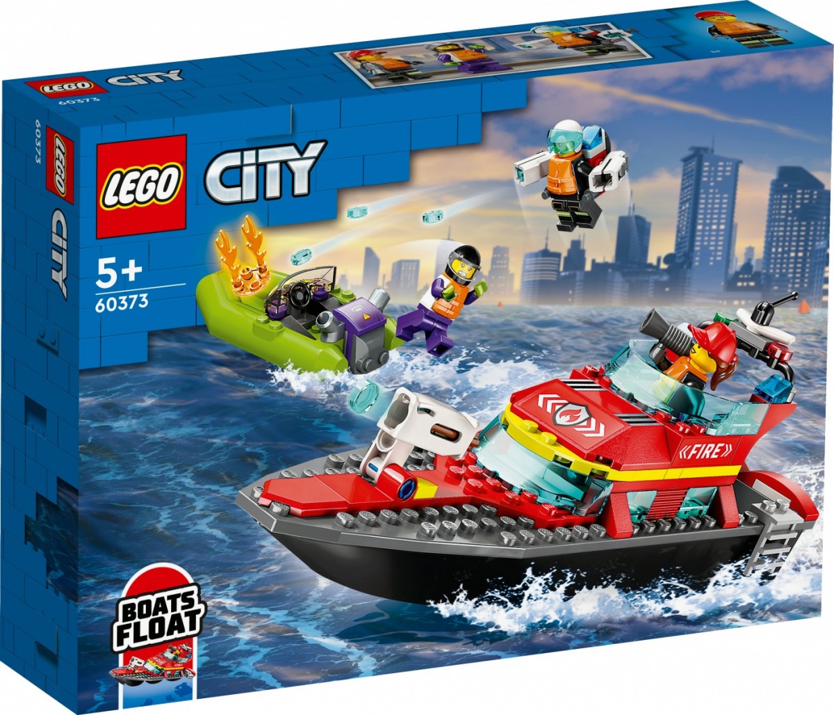 LEGO Łódź strażacka Klocki City 60373
