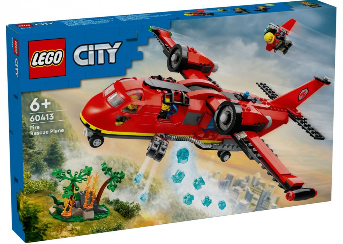 LEGO Strażacki samolot ratunkowy Klocki City 60413