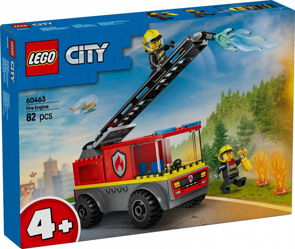 LEGO Wóz strażacki z drabiną Klocki City 60463