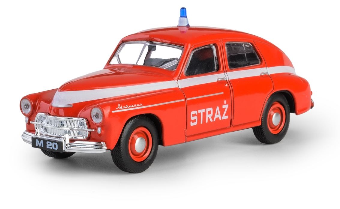 Samochód Warszawa M-20 STRAŻ PRL