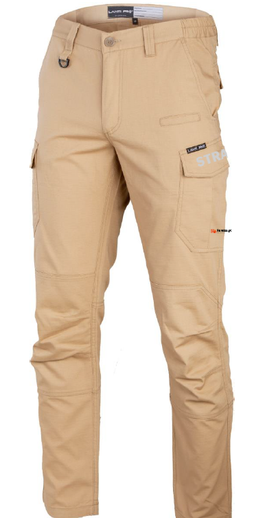 Spodnie bojówki piaskowe Slim Fit STRAŻ REMIZA