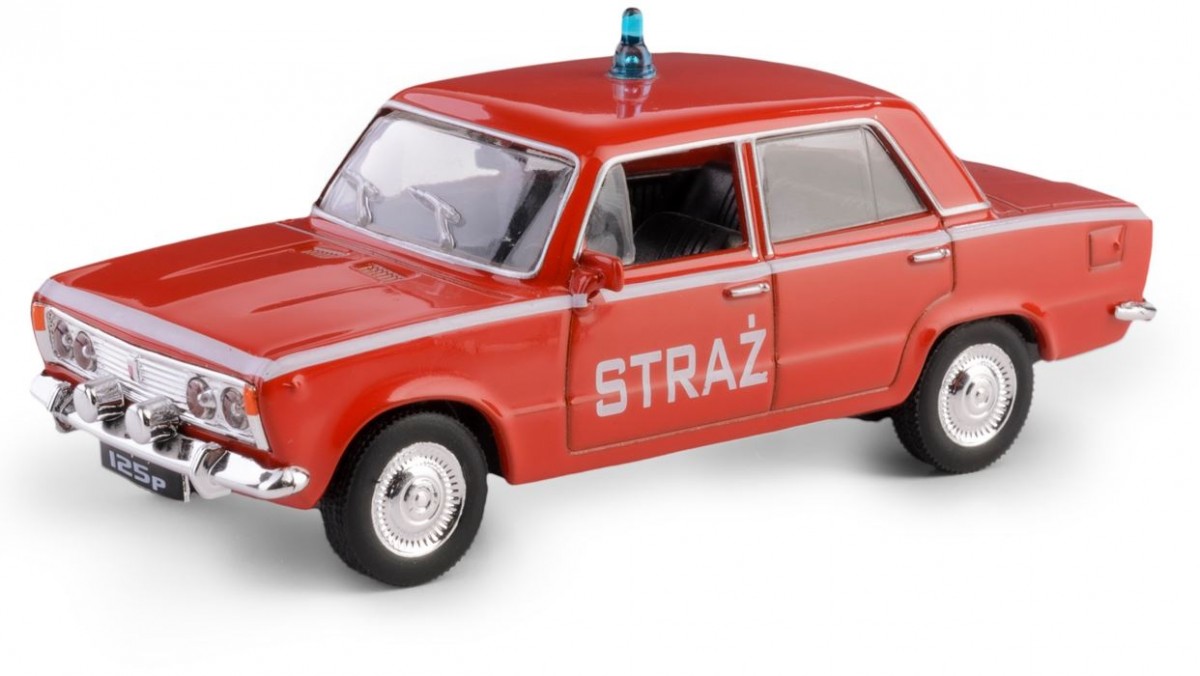 Samochód Fiat 125 STRAŻ PRL