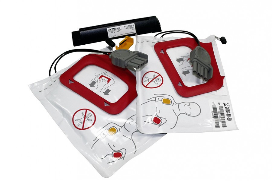 Wymienny zestaw do doładowywania baterii CHARGE-PAK + 1 para elektrod QUIK-PAK do defibrylatora LIFEPAK CR Plus