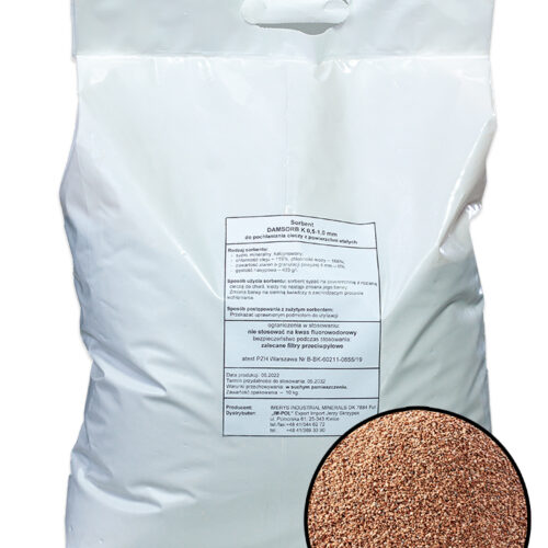 Sorbent mineralny uniwersalny DAMSORB K 0,5 – 1,0 mm CNBOP 20 kg