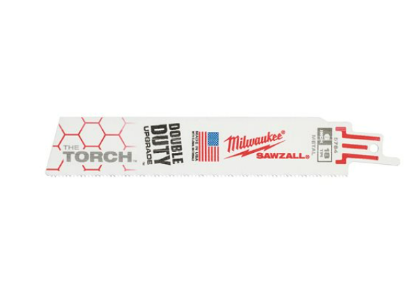 Brzeszczoty do metalu TORCH 150 x 18 TPI 5 sztuk do piły szablastej Milwaukee