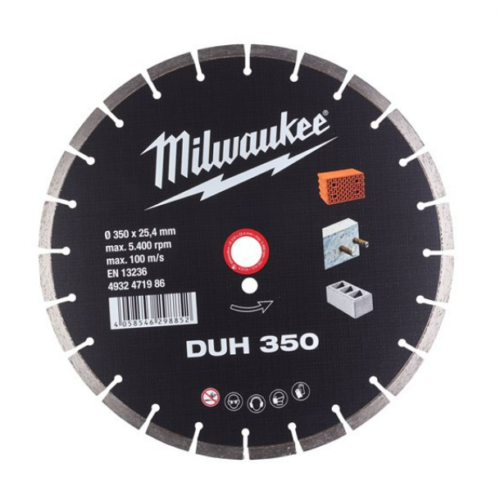 Tarcza diamentowa DUH 350 do przecinarek Milwaukee