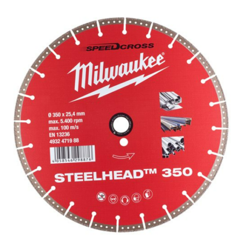 Tarcza diamentowa STEELHEAD 350 do przecinarek Milwaukee