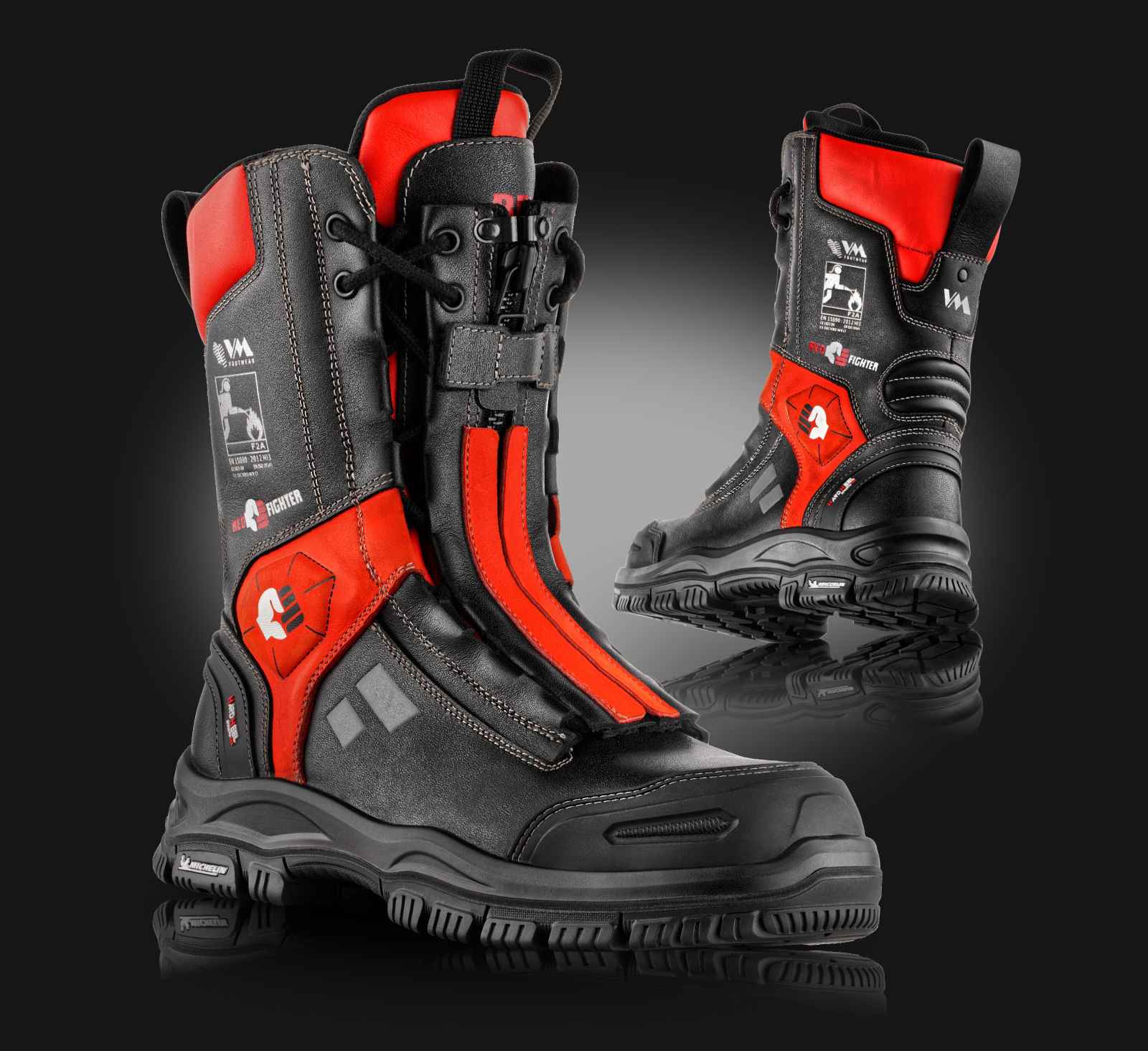 Buty strażackie specjalne RED FIGHTER VM Footwear - obrazek 2