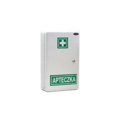 Apteczka ścienna metalowa P40 na kluczyk bez wyposażenia EMERMED 0042