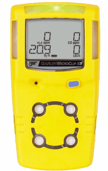 Detektor Gas Alert Microclip X3 czterogazowy