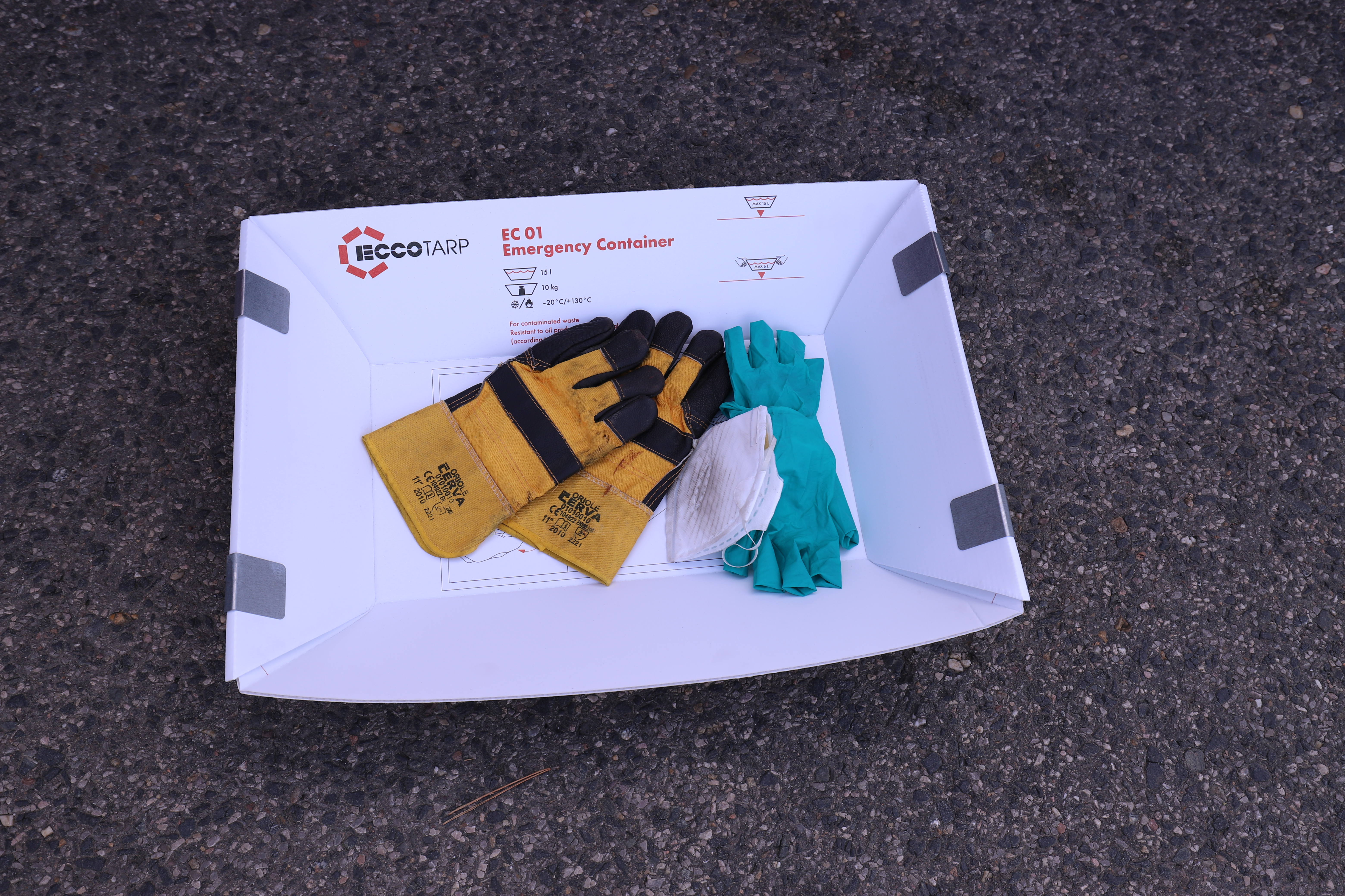 Pojemnik awaryjny Eccotarp odporny na środki chemiczne - pakiet 5 sztuk - obrazek 9