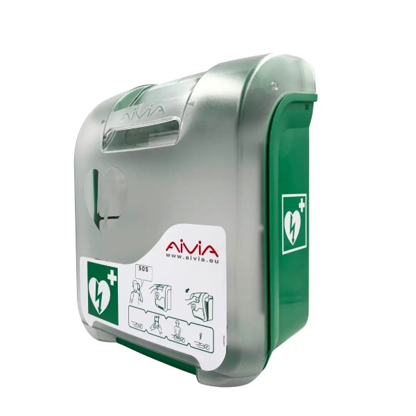 Szafka na defibrylator AED Aivia 200 V3 Heating Fanning Alarm zewnętrzna z zasilaczem