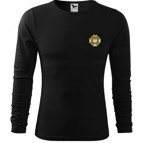 Koszulka T-shirt długi rękaw zimowa STRAŻ z logo na piersi