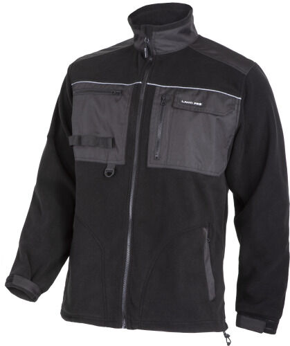 Bluza polarowa ze wzmocnieniami czarna 420 g/m2 REMIZA