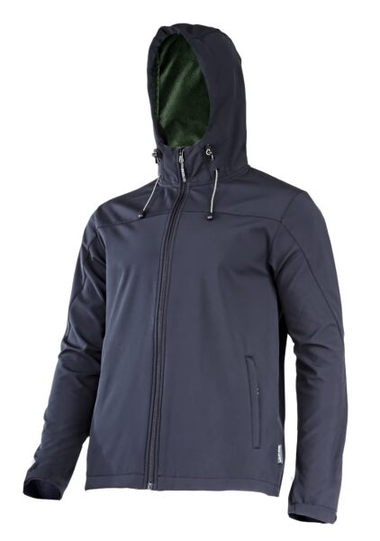 Kurtka softshell z membraną i kapturem czarna