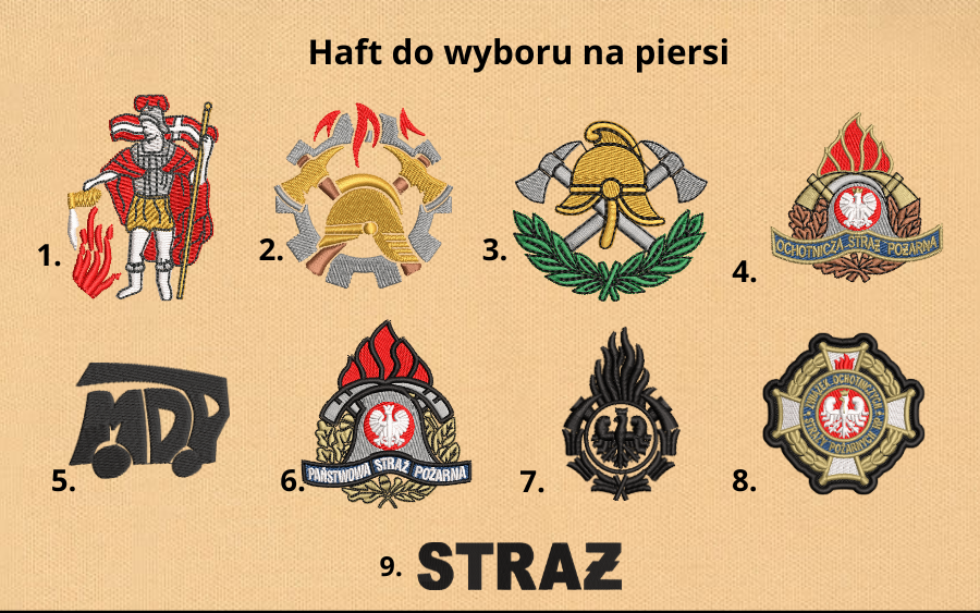 Koszulka POLO piaskowa z krótkim rękawem haft przód i plecy - obrazek 5