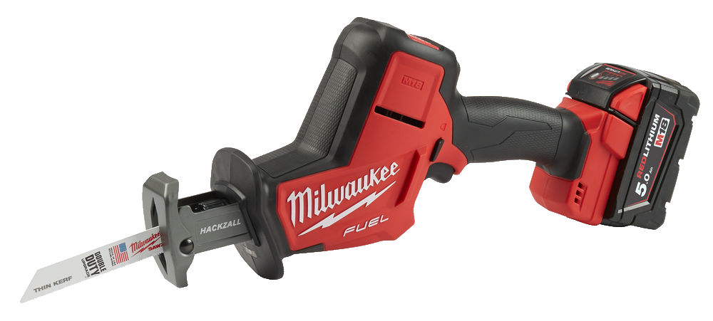 Piła szablasta HACKZALL M18FHZ-502X Milwaukee 2 akumulatory + zestaw 10 brzeszczotów w walizce - obrazek 2