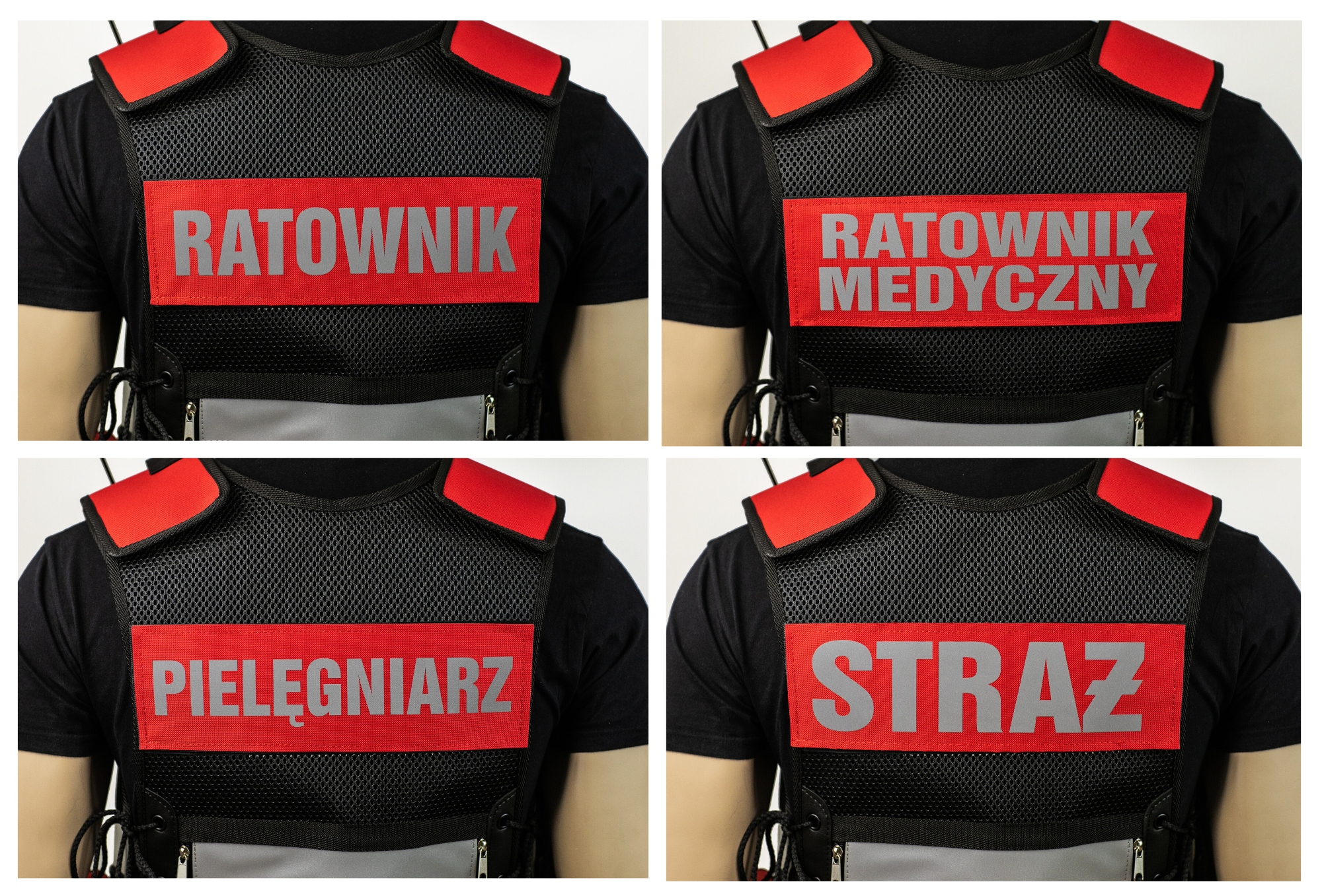 Kamizelka medyczna czerwona (wzór I) - obrazek 7