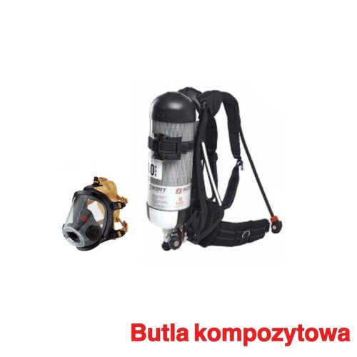 Aparat powietrzny PROPAK F-EZ FLO z butlą kompozytową 6,8 l i maską AV3000 Scott