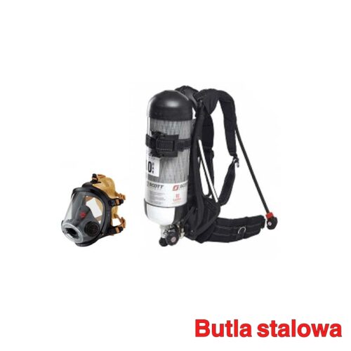 Aparat powietrzny PROPAK F-EZ FLO z butlą stalową 6l i maską AV3000 Scott