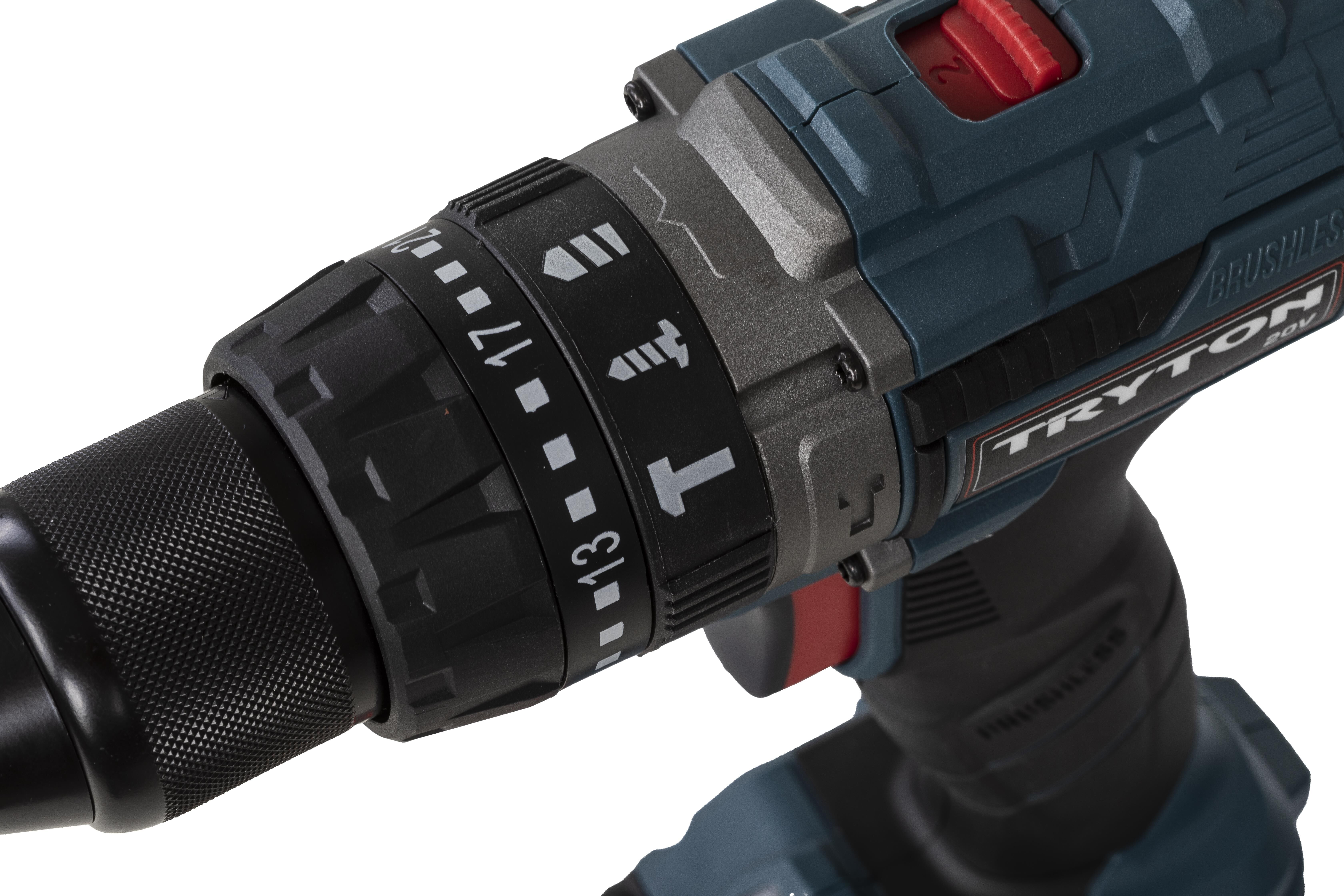 Wiertarko-wkrętarka udarowa TRYTON SYSTEM 20V + 2 aku 4Ah i ładowarka w walizce - obrazek 7