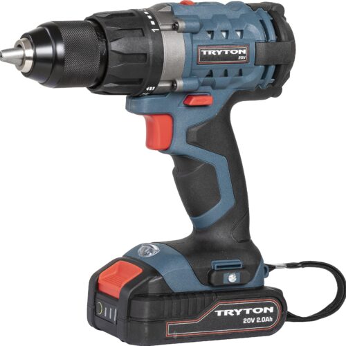 Wiertarko-wkrętarka TRYTON + 2 akumulatory 2 Ah i ładowarka w walizce TCV20L2