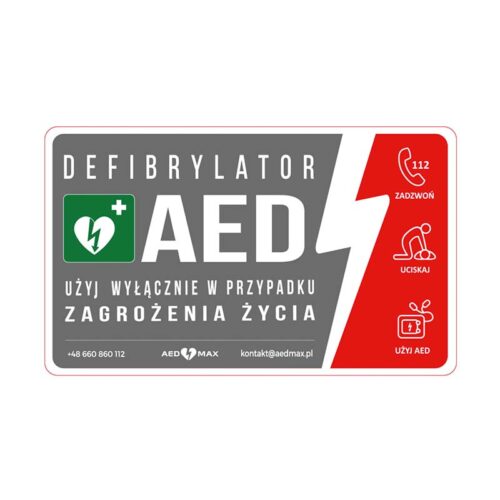 Tablica AED Gablota