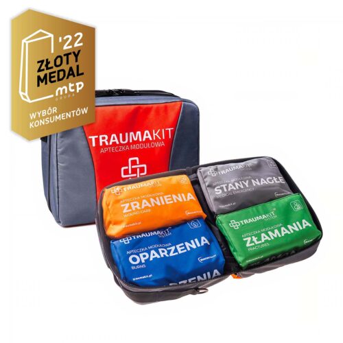 TRAUMA KIT Apteczka modułowa (ROSZ) Biurowa z torbą PREMIUM BAG 4 Red