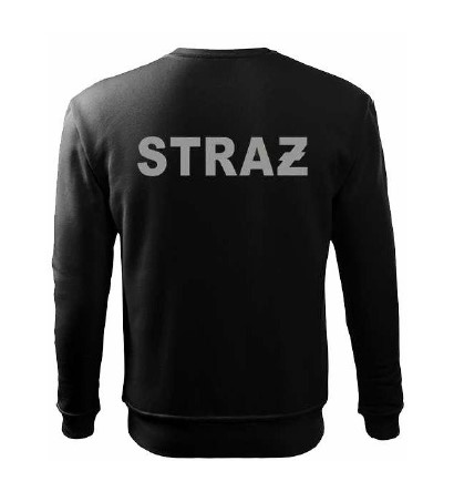 Bluza bawełniana dresowa STRAŻ napis na plecach