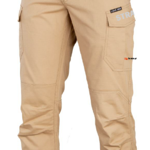 Spodnie bojówki piaskowe Slim Fit STRAŻ REMIZA