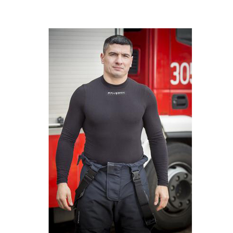 Bluza termoaktywna BRUBECK PROTECT z napisem STRAŻ - obrazek 3