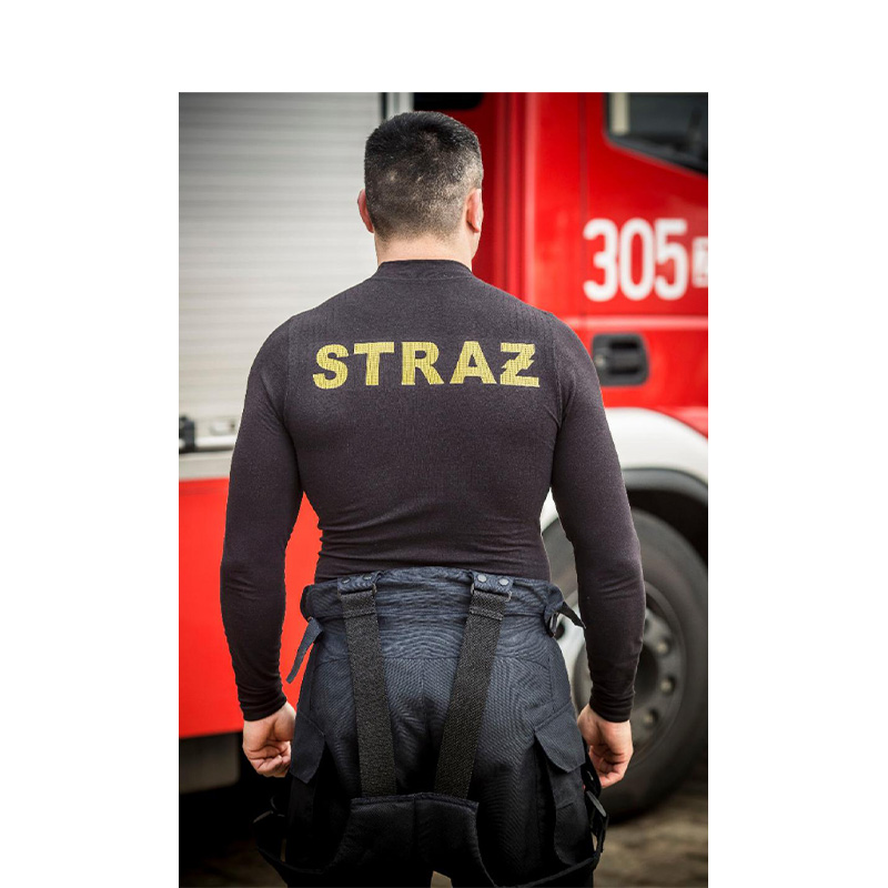 Bluza termoaktywna BRUBECK PROTECT z napisem STRAŻ - obrazek 4