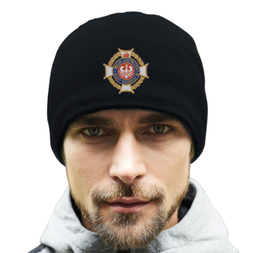 Czapka zimowa 50% wełny z logo