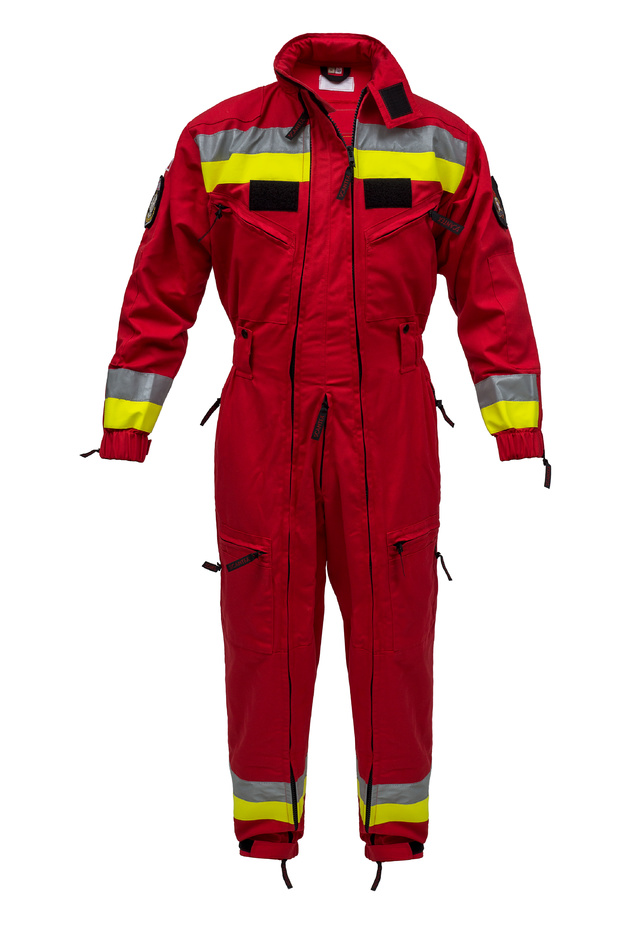 Kombinezon dla Grup Poszukiwawczo-Ratowniczych czerwony