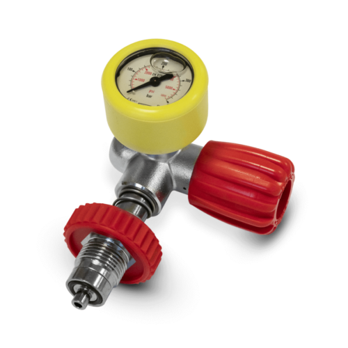 Przyłącze butlowe DRV 300 bar z manometrem