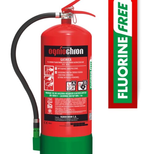 Gaśnica płynowa bez fluoru 9 l GPN-9x AB/FF Fluorine-Free