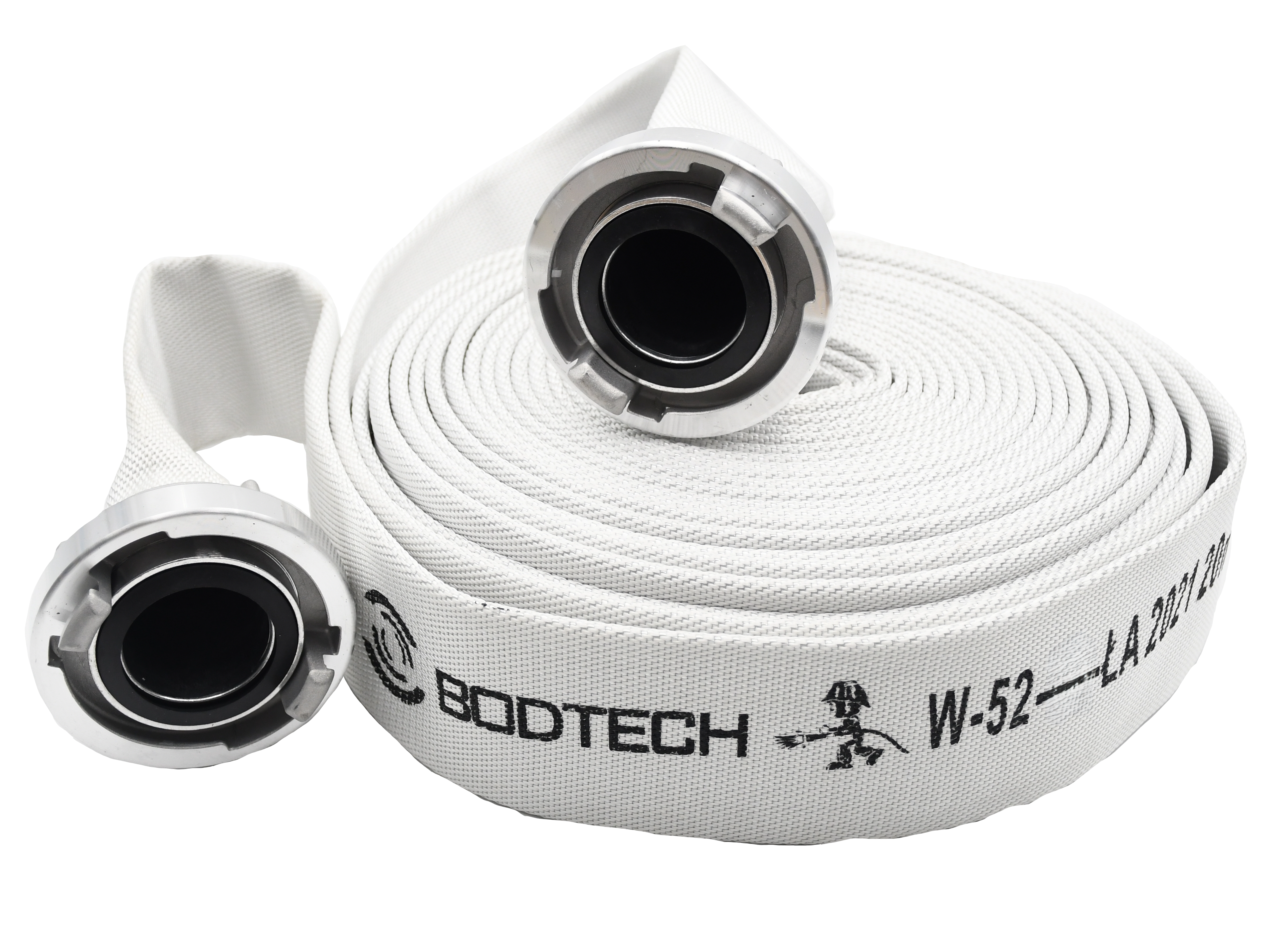 Wąż hydrantowy H-52/15 ŁA CNBOP Bodtech z łącznikami AL