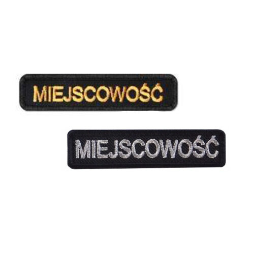 Identyfikator miejscowości haftowany PSP OSP
