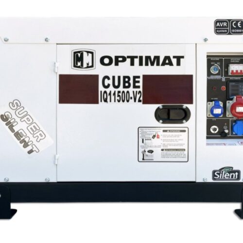 Agregat prądotwórczy generator trójfazowy 11 500 W Optimat IQ11500-V2 CUBE diesel zabudowany