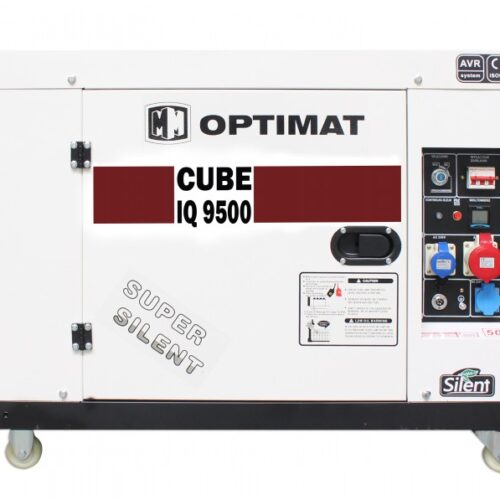 Agregat prądotwórczy generator trójfazowy 9500W Optimat IQ9500 CUBE diesel zabudowany