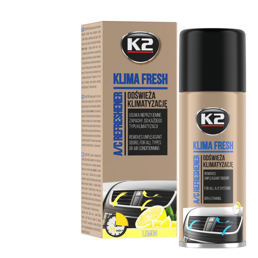 Odświeżacz klimatyzacji K2 KLIMA FRESH LEMON 150 ml