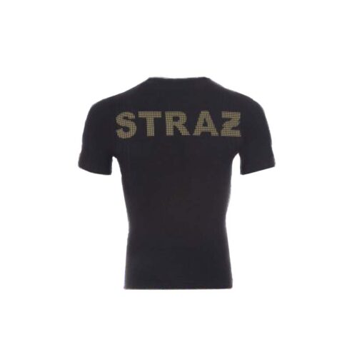 Koszulka termiczna T-shirt BRUBECK PROTECT z napisem STRAŻ krótki rękaw