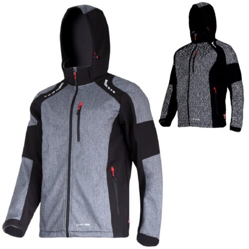 Kurtka softshell z kapturem odblaskowa