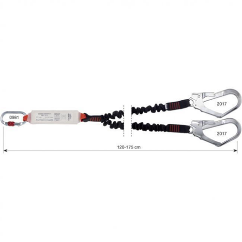 Lonża Y Shock Absorber Rewind 120-175 cm MGO