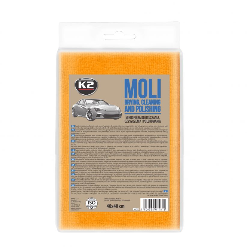 Mikrofibra K2 MOLI 40 x 40 cm chłonne mikrowłókno osuszające