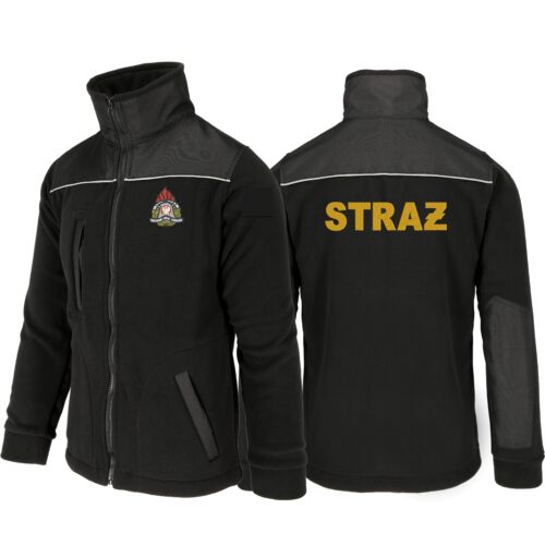 Polar z odblaskiem STRAŻ z haftem na plecach i piersi 360 g/m2
