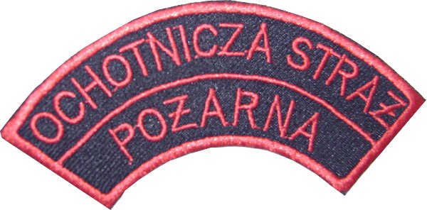 Półksiężyc łuczek OSP na rękaw