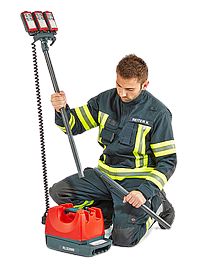 Przenośny akumulatorowy system oświetleniowy RLS 2000 Rosenbauer - obrazek 6