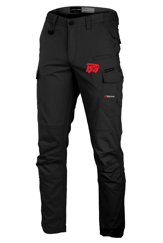 Spodnie bojówki czarne MDP ribstop Slim Fit