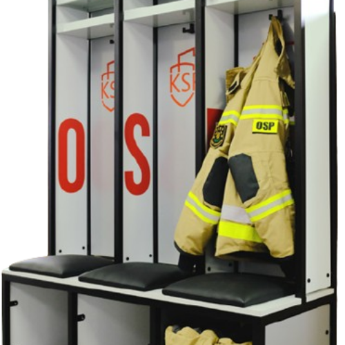 Szafka strażacka potrójna